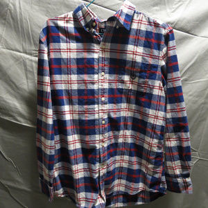 Chaps Plaid Flannel Button Up Shirt (Large)